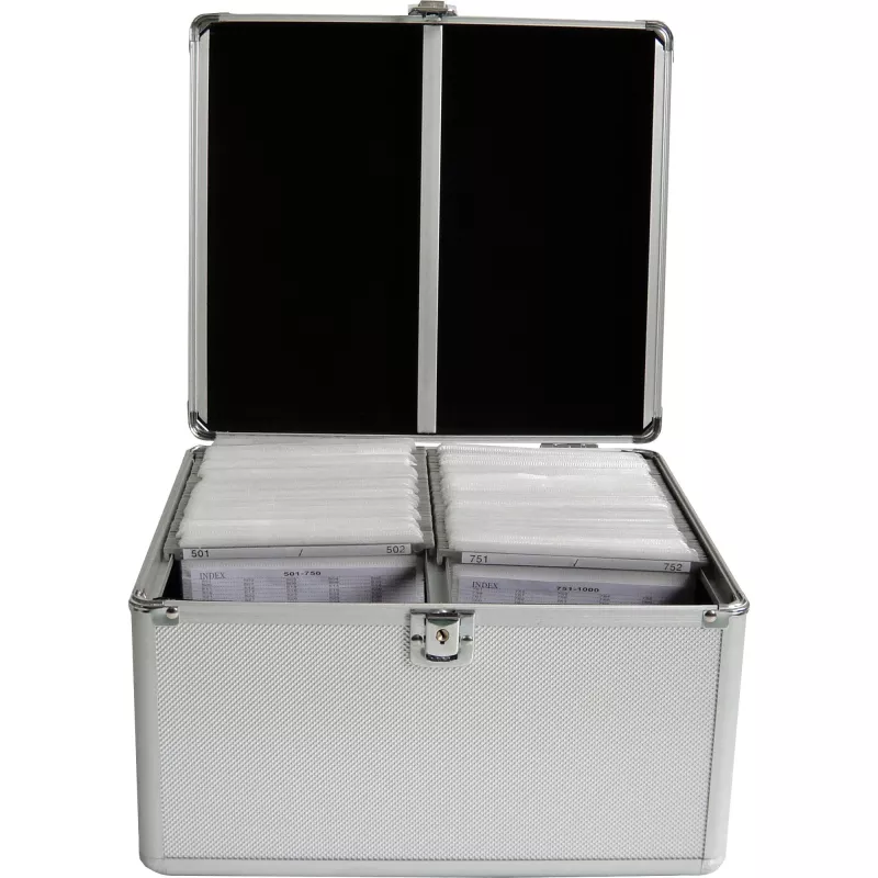 MEDIARANGE BOX76 - Pudełko obudowy - 300 dysków - Srebrny - Polar - Plastik - Drewno - 120 mm - Aluminium