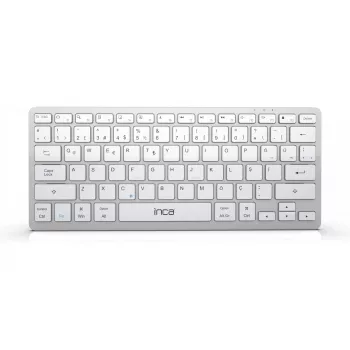 INCA Klawiatura IBK-565BT BT 5.0, Smart, Bateria 150 godz., 8-10 m srebrna