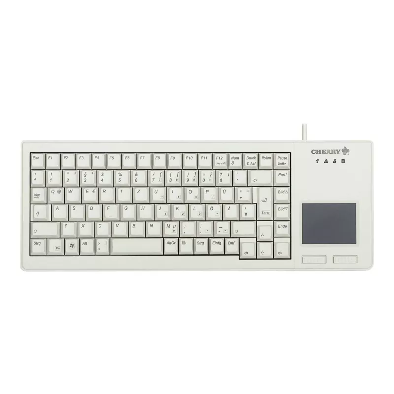 Klawiatura CHERRY XS Touchpad uniwersalna USB QWERTZ niemiecka szara