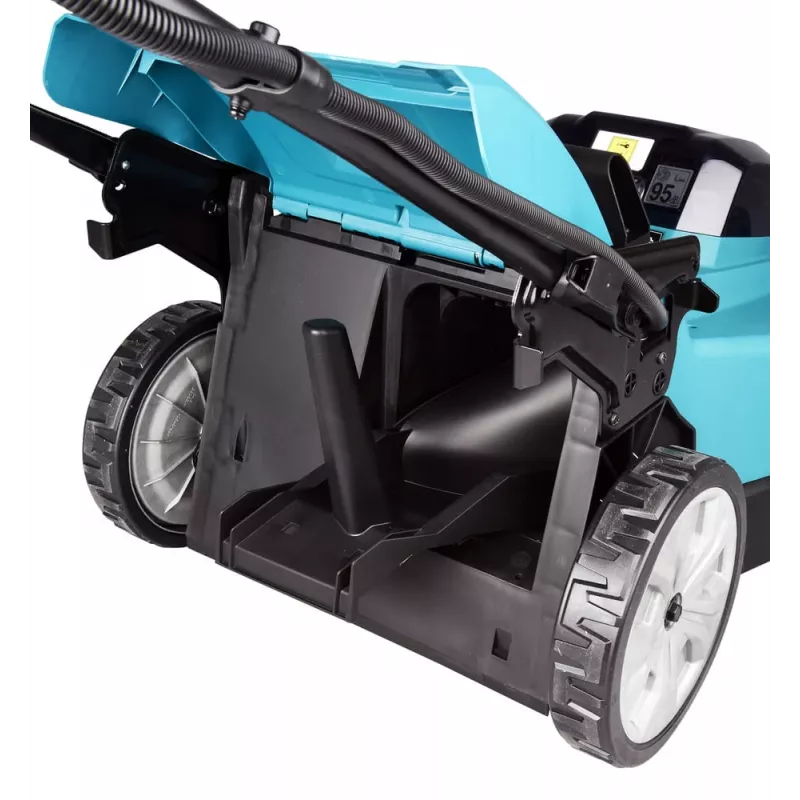 Makita DLM481Z kosiarka do trawy Kosiarka ręczna Zasilana baterią Czarny, Niebieski, Metaliczny