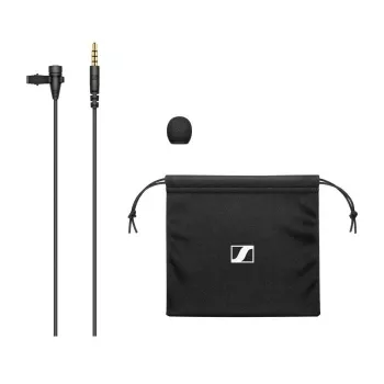 Mikrofon krawatowy Sennheiser XS LAV MOBILE, klipsowy, pojemnościowy, dookólny, kabel 2 m, 3,5 mm, 50–18000 Hz, 19 g, czarny
