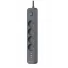 Listwa przeciwprzepięciowa Power Line+ mobile ready 1,5 m (4 gniazda + 3x USB A, 5V 2,4A)