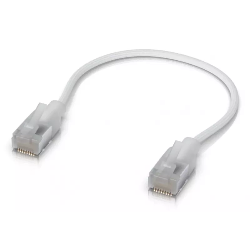 UBIQUITI UNIFI PREMIUM PATCH CABLE. ULTRA-CIENKI PLECIONY EKRANOWANY KABEL PATCH RJ45, ZAPROJEKTOWANY I ZOPTYMALIZOWANY DO SIECI 10 GBE (0,15 M)