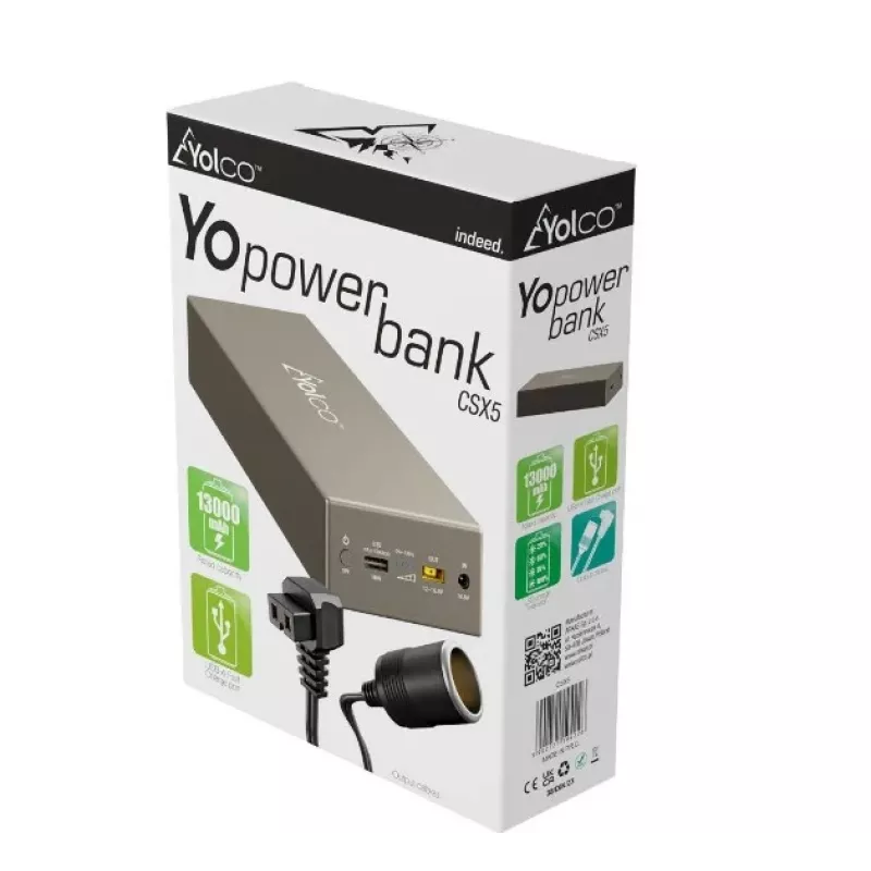 Przenośny powerbank Yolco CSX5 — akumulator zewnętrzny CSX5