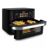 Gorąca frytkownica powietrzna Tristar FR-9078 Double 10 L, 2800 W, sterowanie dotykowe, LCD, czarna/stal nierdzewna