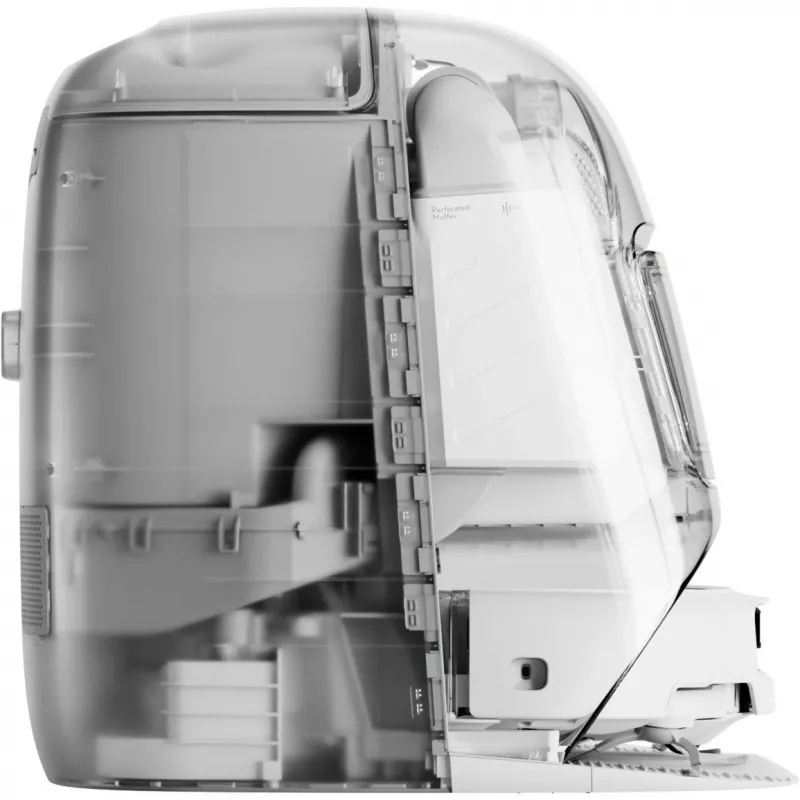 Odkurzacz robot i mop na mokro DJI ROMO P (wersja ze zbiornikiem na wodę) — szaro-biały, pojemnik na kurz 0,26 l, zbiornik na czystą wodę 4 l / brudną wodę 3,2 l, bateria 5000 mAh
