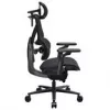 Gaming chair thunder x3 FLEX Pro Fabric szary — ergonomic swivel seat, adjustable armrests and recline