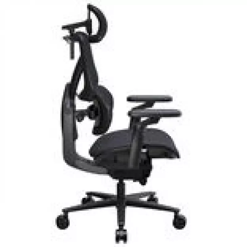 Gaming chair thunder x3 FLEX Pro Fabric szary — ergonomic swivel seat, adjustable armrests and recline