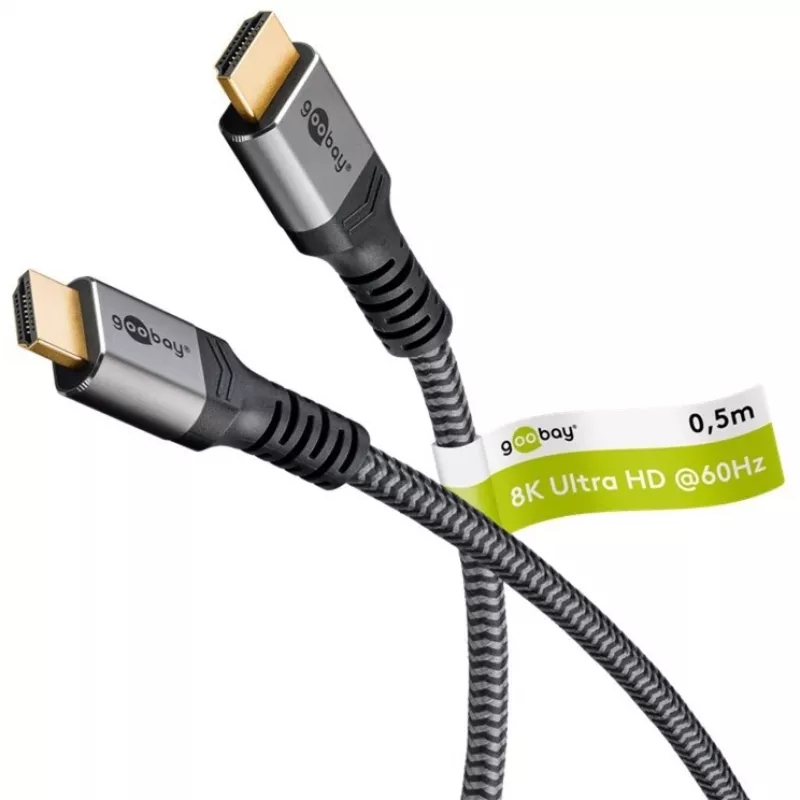 Goobay 64999 Kabel HDMI 0,5 m HDMI Typ A (Standard) Szary (64999)