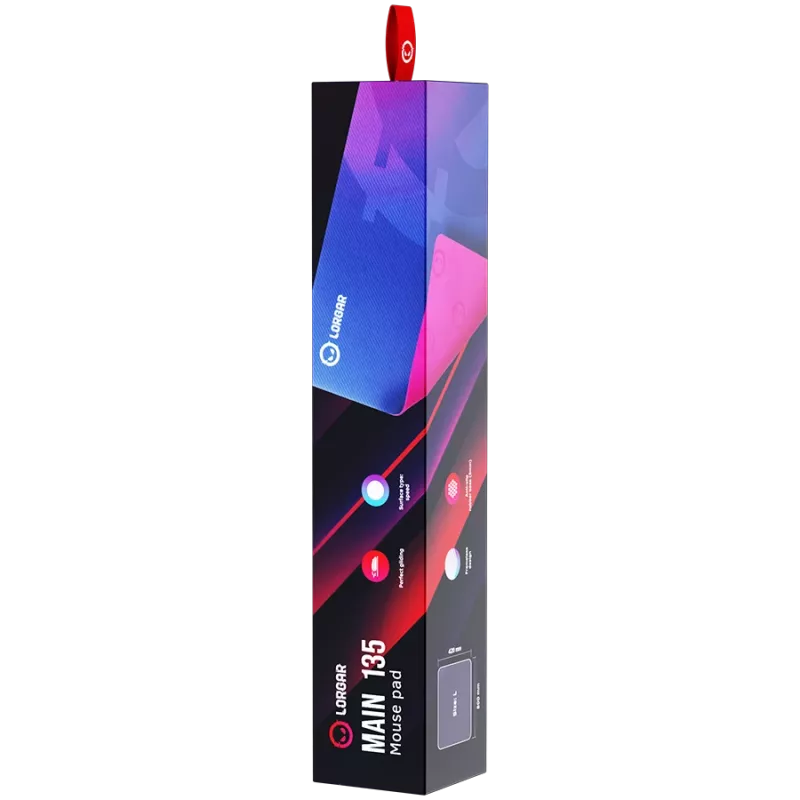 Podkładka pod mysz gamingowa Lorgar Main 135 niebiesko-fioletowa 500x420 mm