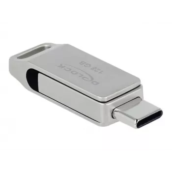 Pamięć USB DeLOCK 128GB USB-C Type-A Swivel Model