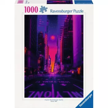 Puzzle Ravensburger Nowy Jork w neonach, 1000 elementów, puzzle dla dorosłych