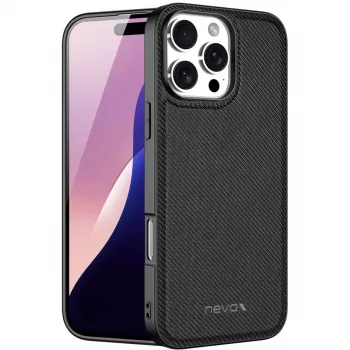 StyleShell Nylo, etui na telefon czarny, iPhone 16 Pro Max