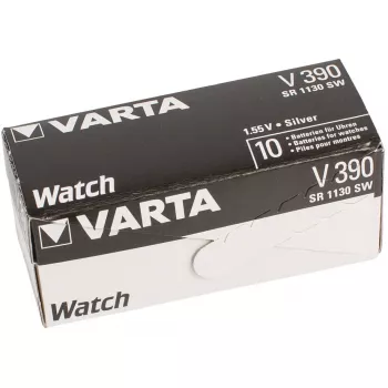 VARTA Silver-Oxid Bateria Zegarkowa, V390 (SR54), 1,55 V, 80 mAh (00390 101 401)