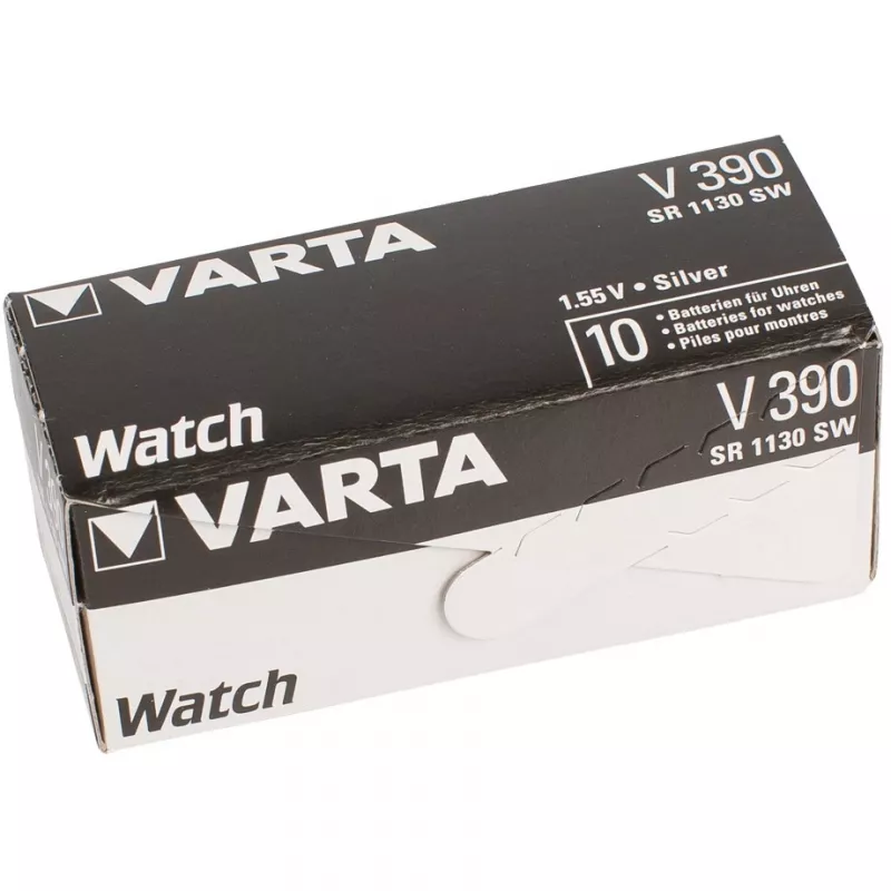 VARTA Silver-Oxid Bateria Zegarkowa, V390 (SR54), 1,55 V, 80 mAh (00390 101 401)