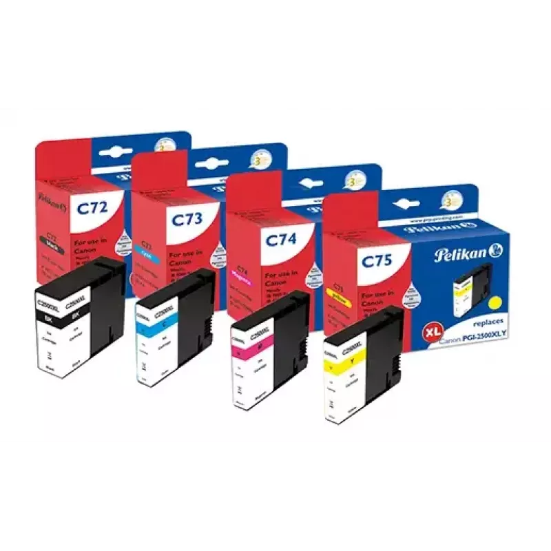 Pelikan Tinte fuer Canon PGI2500 BKCMY Gelb 4950680