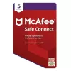 McAfee Safe Connect VPN 5 urządzeń klucz na rok