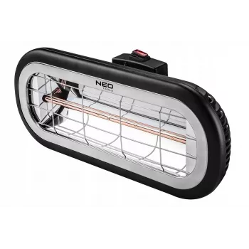 NEO TOOLS 90-032 elektryczny grzejnik na podczerwień do użytku wewnątrz i na zewnątrz 2000 W Czarny