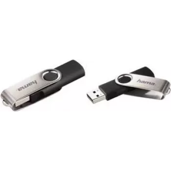 Hama Rotate pamięć USB 64 GB USB Typ-A 2.0 Czarny, Srebrny