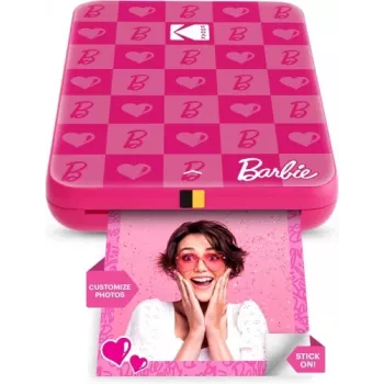 Barbie x Kodak STEP Slim Przenośna Drukarka Zdjęć Kolor ZINK 2x3'' 1ppm, Bluetooth, Różowy
