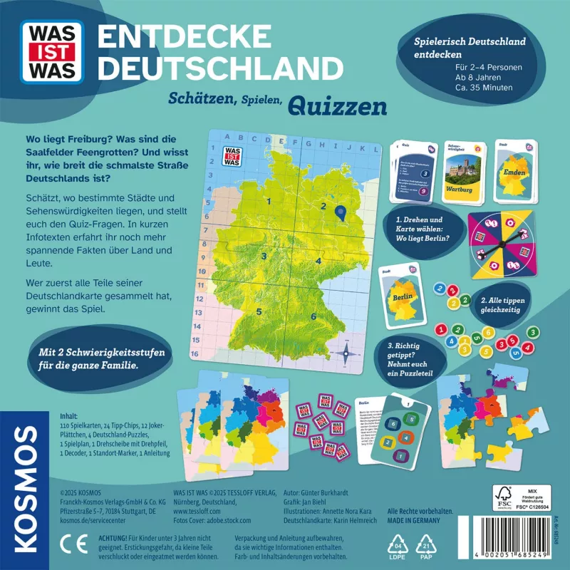 WAS IST WAS - Odkryj Niemcy, gra planszowa