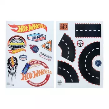 Naklejki ścienne Paladone Hot Wheels Personalizacja PP13745HW — dekoracyjne naklejki samoprzylepne do pokojów dziecięcych