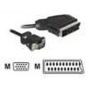 adapter kablowya wideo DeLOCK 65028 SCART (21-pin) do VGA (D-Sub) 2 m