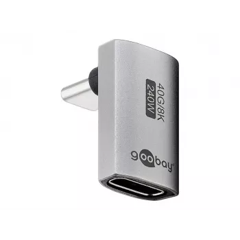 Goobay USB-C Adapter pionowy 90° krótki USB4 - wtyk> (74442)