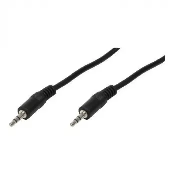 LogiLink CA1048 Kabel audio Jack 0,20 m Czarny (mat)