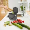 ROTHO Albula Anthracite - pojemnik do segregacji odpadów - 3,2l