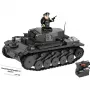 Zestaw konstrukcyjny Cobi Panzerkampfwagen II Ausf. F — 813 elementów, czarny, wiek 9+