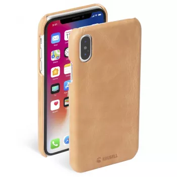 Etui na smartfona Krusell Sunne do Apple iPhone XS — vintage nude