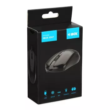 iBOX i007 przewodowa mysz optyczna, czarna
