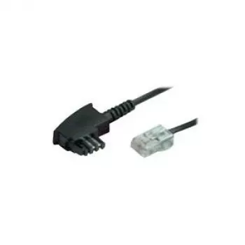 Kabel telefoniczny S-Impuls 70002-3 — 3 m, TAE-F na RJ-45, czarny