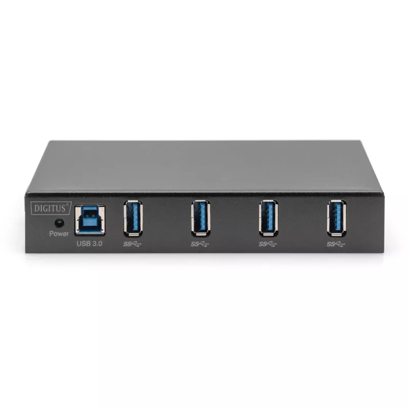 DIGITUS Koncentrator USB 4-portowy 3.0->4xA3.0 linia przemysłowa czarny