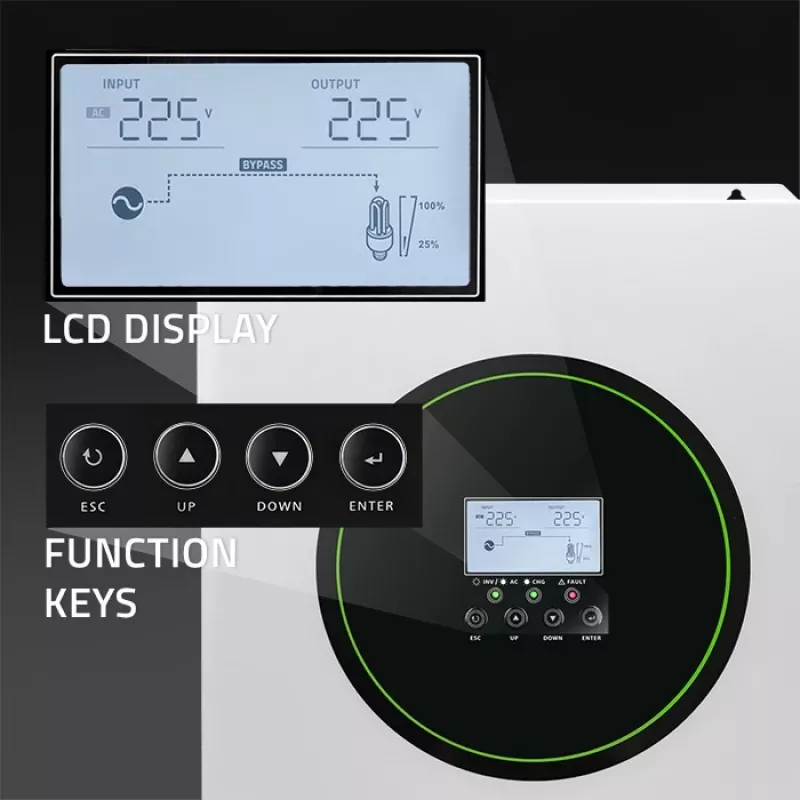 Hybrydowy falownik solarny Off-Grid 6200W | 120A