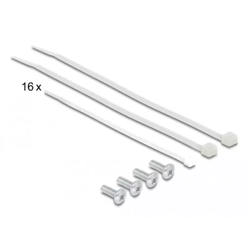 DeLOCK 66876 panel krosowy 1U Cat6a Czarny Metal