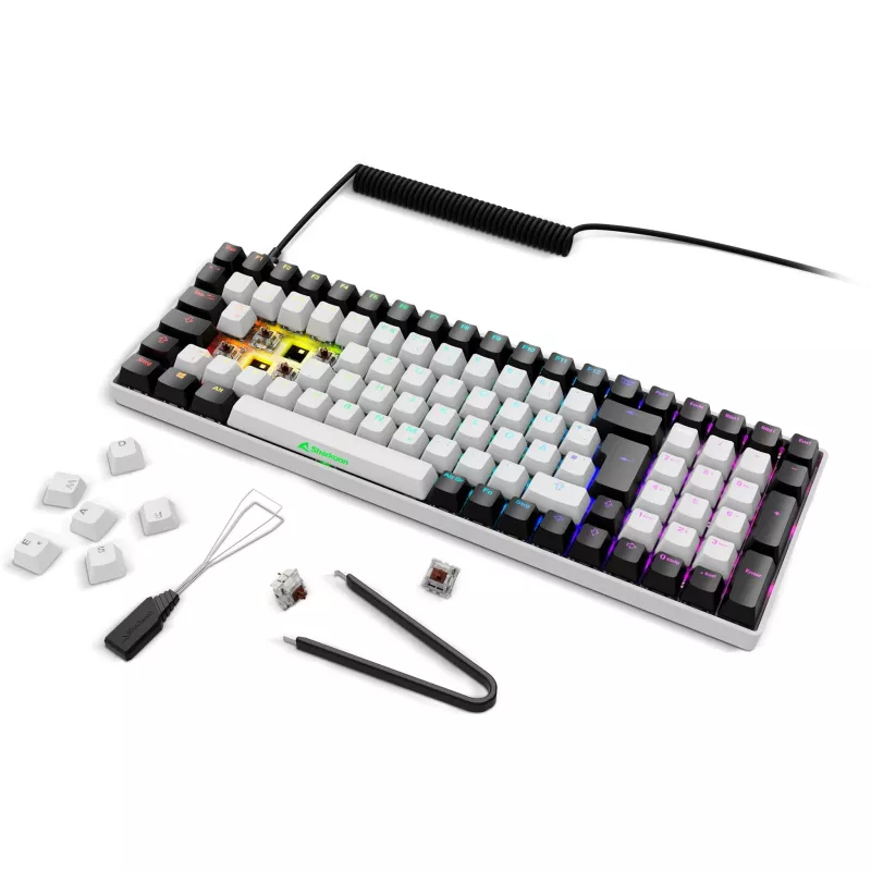 Klawiatura gamingowa Sharkoon SGK50 S2 mechaniczna QWERTZ bezprzewodowa