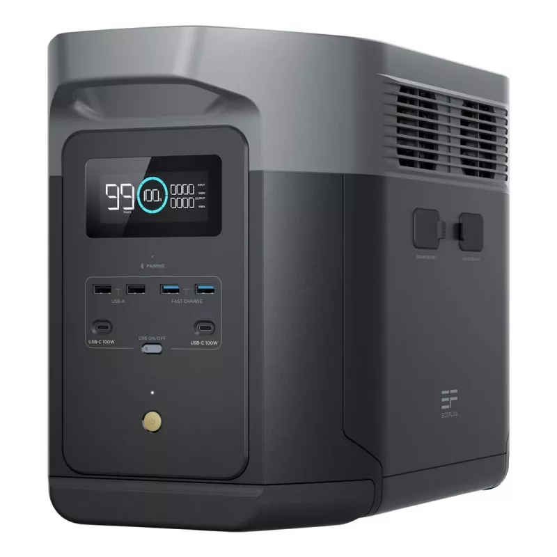 Przenośna stacja zasilająca EcoFlow DELTA 2 Max litowo-żelazowo-fosforanowa (LiFePO4) 2400 W 23 kg