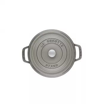 Cocotte Staub 20 cm szary żeliwny