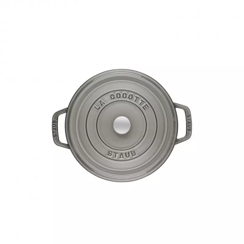 Cocotte Staub 20 cm szary żeliwny
