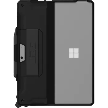 Urban Armor Gear UAG Scout Series Wytrzymałe etui Surface Pro 9, 10, 11 Scout Series z paskiem na rękę - Opakowanie zbiorcze foliowe - Czarny - Tylna osłona tabletu - Czarna - do Microsoft Surface Pro 9, 10,