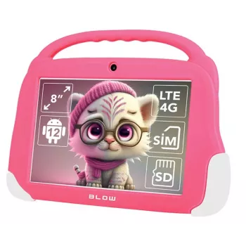 Tablet KidsTAB8 4G BLOW 4/64GB różowy + etui