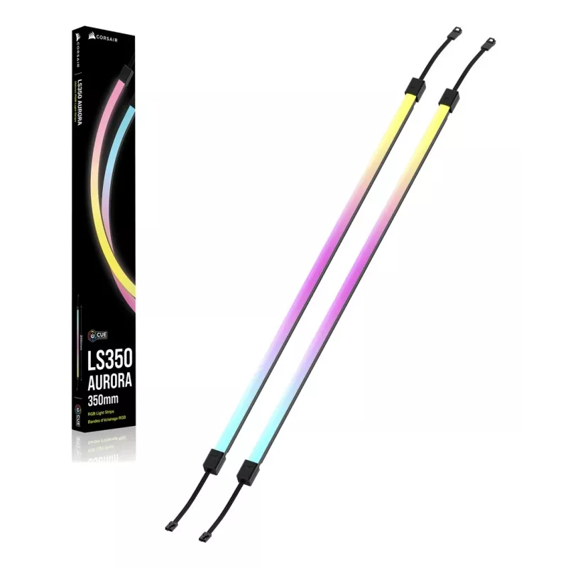 Taśma LED CORSAIR LS350 Aurora, wielokolorowe oświetlenie, długość 350 mm, szerokość 10 mm, komplet 2 szt.