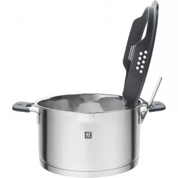 ZWILLING zestaw garnków stal nierdzewna SIMPLIFY 5 szt. — można myć w zmywarce i piekarniku, szklane pokrywki, odpowiednie do płyt ceramicznych