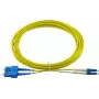 Kompatibles Cisco CAB-SMF-LC-SC-5 BlueOptics Duplex LWL Patchkabel, LC-UPC/SC-UPC beige, 5 Meter, Singlemode, E9/125µm G.657.A1, Eingangsdämpfung: unt