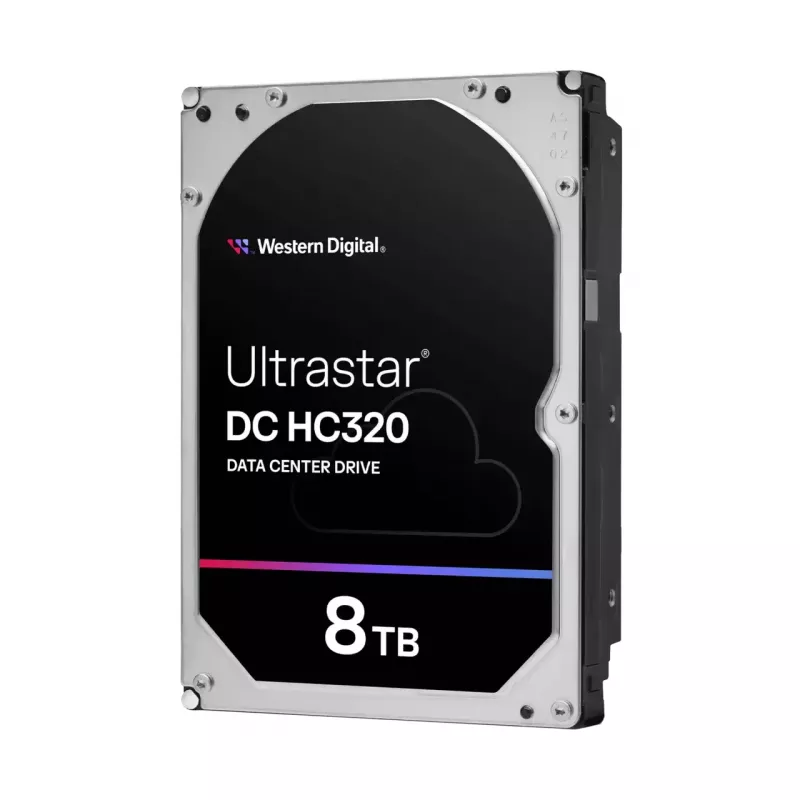Wewnętrzny dysk twardy SAS 3,5 cala Western Digital Ultrastar DC HC320 8 TB, 7200 RPM, 12 Gbit/s, 256 MB cache