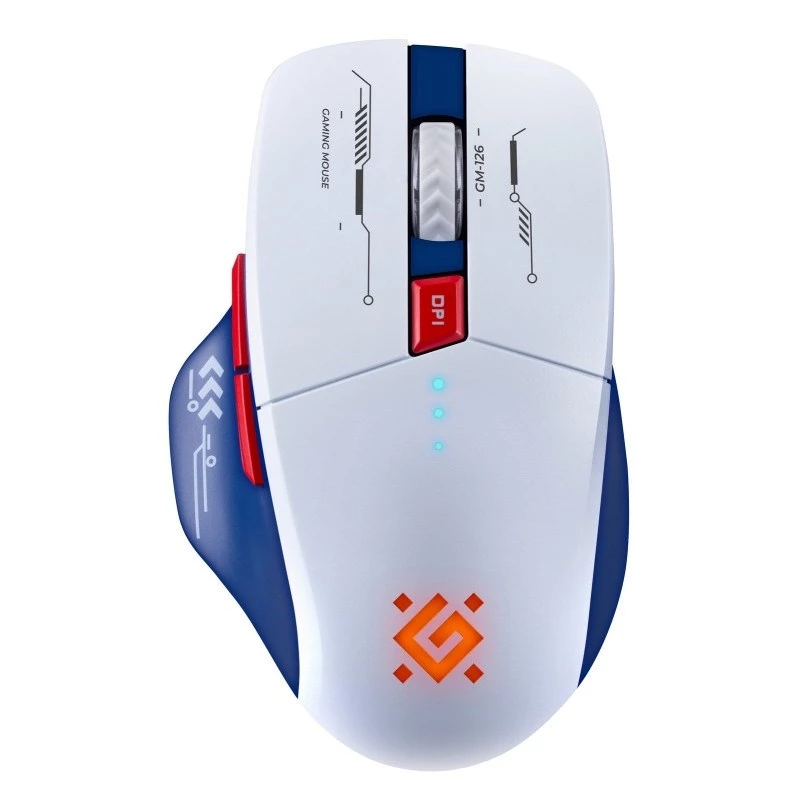 Mysz DEFENDER GM-126 TISA RF+BT OPTIC 1600dpi 6P Biała
