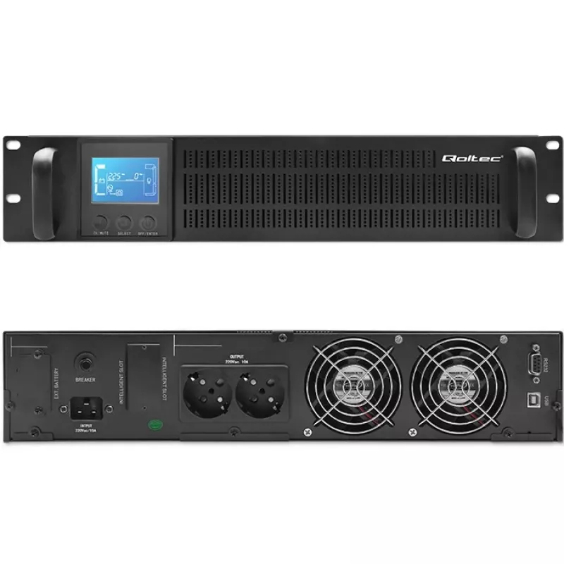 UPS QOLTEC 53946 Line Interactive 2 kVA zasilacz bezprzerwowy