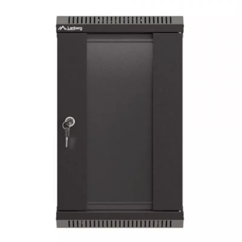 Szafa rack Lanberg WF11-3309-10B 9U Szafa ścienna Czarny